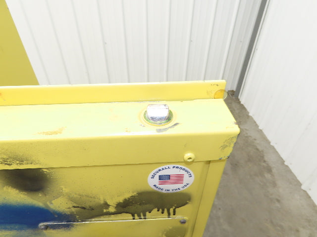 Securall A140 Yellow Flammable Safety Cabinet Dual Door 40 Gallon Liquid