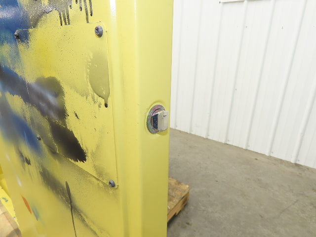 Securall A140 Yellow Flammable Safety Cabinet Dual Door 40 Gallon Liquid