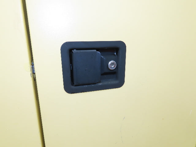 Securall A140 Yellow Flammable Safety Cabinet Dual Door 40 Gallon Liquid