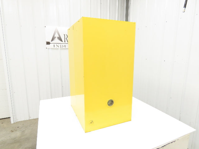 Agent 1068340 Flammable Safety Cabinet 12 Gallon Liquid Yellow 1 Shelf