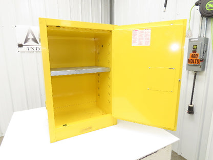 Agent 1068340 Flammable Safety Cabinet 12 Gallon Liquid Yellow 1 Shelf