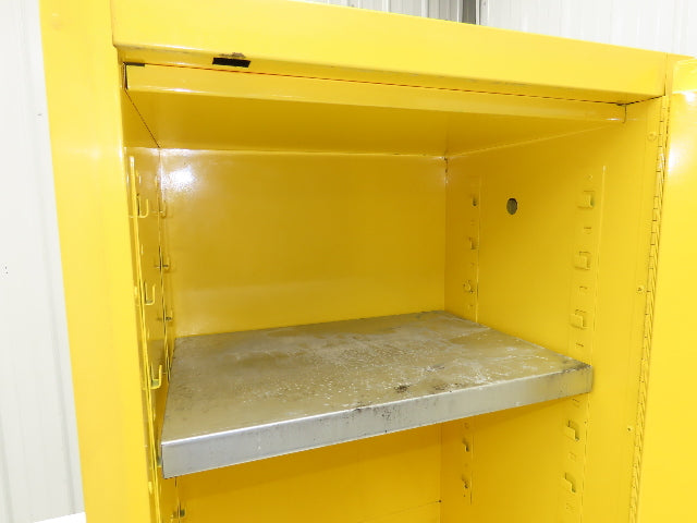 Agent 1068340 Flammable Safety Cabinet 12 Gallon Liquid Yellow 1 Shelf