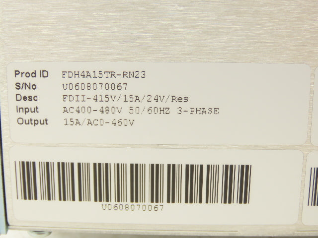 Baldor FDH4A15TR-RN23 FlexDrive II AC Servo Drive /Motor Controller 400-460V 3Ph
