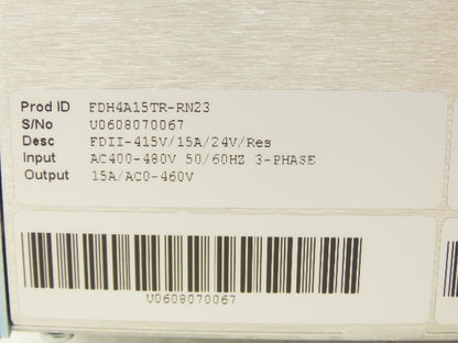 Baldor FDH4A15TR-RN23 FlexDrive II AC Servo Drive /Motor Controller 400-460V 3Ph