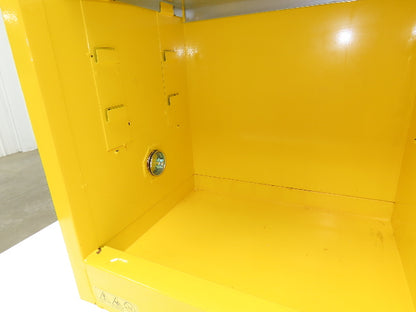 Agent 1068340 Flammable Safety Cabinet 12 Gallon Liquid Yellow 1 Shelf