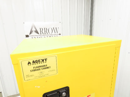Agent 1068340 Flammable Safety Cabinet 12 Gallon Liquid Yellow 1 Shelf