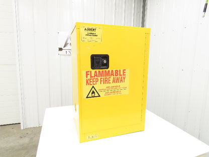Agent 1068340 Flammable Safety Cabinet 12 Gallon Liquid Yellow 1 Shelf