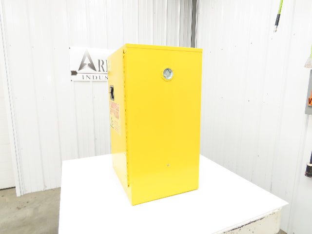Agent 1068340 Flammable Safety Cabinet 12 Gallon Liquid Yellow 1 Shelf
