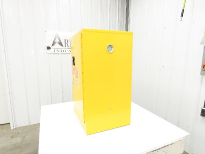 Agent 1068340 Flammable Safety Cabinet 12 Gallon Liquid Yellow 1 Shelf