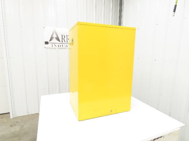 Agent 1068340 Flammable Safety Cabinet 12 Gallon Liquid Yellow 1 Shelf