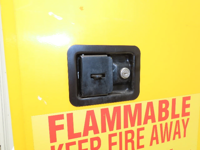 Agent 1068340 Flammable Safety Cabinet 12 Gallon Liquid Yellow 1 Shelf
