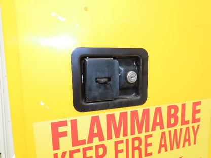 Agent 1068340 Flammable Safety Cabinet 12 Gallon Liquid Yellow 1 Shelf