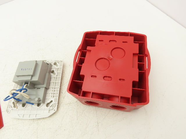 System Sensor P2RHK-120 Outdoor Fire Alarm Horn With Strobe 120V Wall Mount