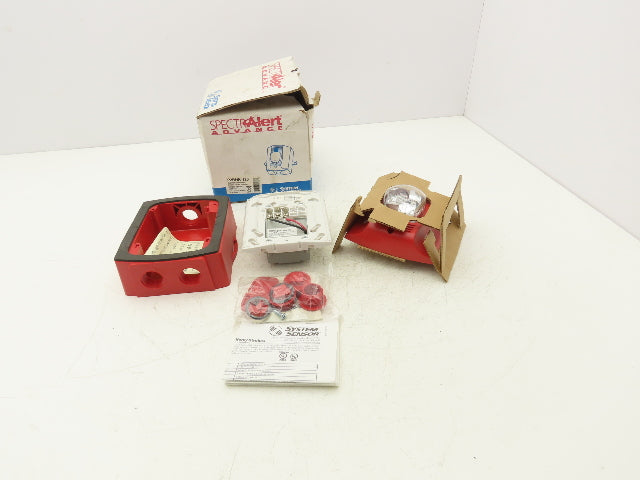 System Sensor P2RHK-120 Outdoor Fire Alarm Horn With Strobe 120V Wall Mount