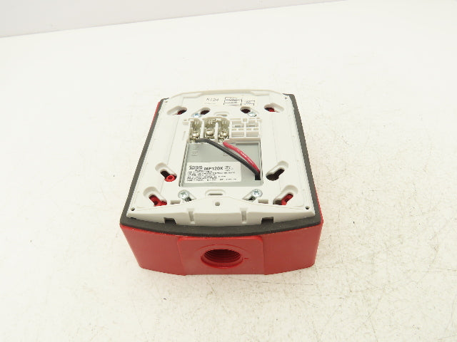 System Sensor P2RHK-120 Outdoor Fire Alarm Horn With Strobe 120V Wall Mount