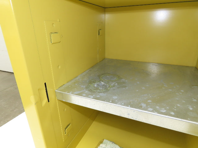 Securall A102 Yellow Flammable Cabinet Sure-Grip 4 Gallon Capacity