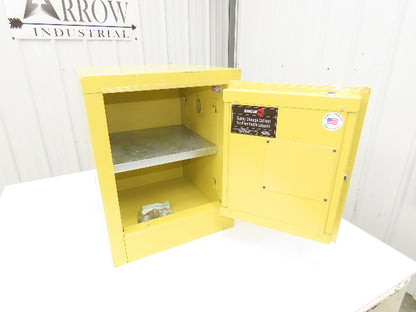 Securall A102 Yellow Flammable Cabinet Sure-Grip 4 Gallon Capacity