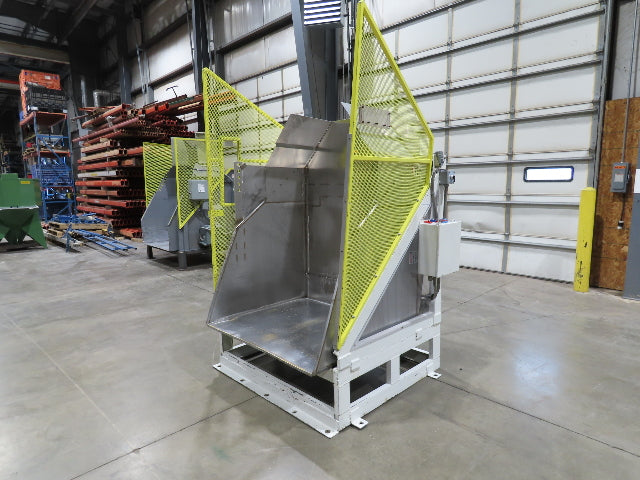 Hydraulic Tote Dumper Aluminum Gaylord Box Tipper 48x40" 1Hp 460V 3PH