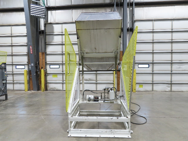 Hydraulic Tote Dumper Aluminum Gaylord Box Tipper 48x40" 1Hp 460V 3PH
