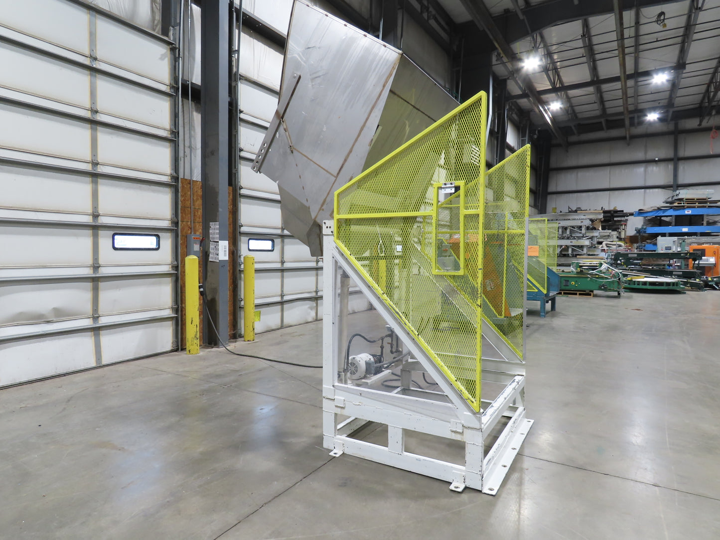 Hydraulic Tote Dumper Aluminum Gaylord Box Tipper 48x40" 1Hp 460V 3PH
