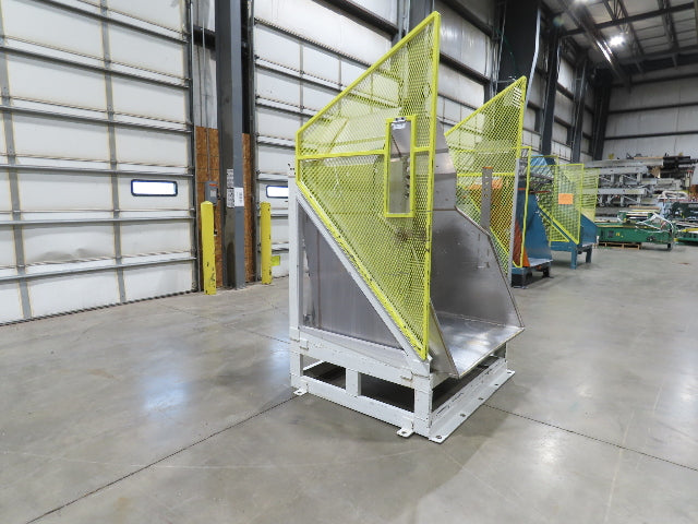 Hydraulic Tote Dumper Aluminum Gaylord Box Tipper 48x40" 1Hp 460V 3PH