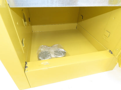 Securall A102 Yellow Flammable Cabinet 4 Gallon Capacity Sure-Grip