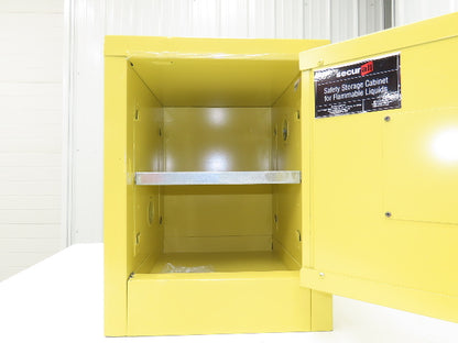 Securall A102 Yellow Flammable Cabinet 4 Gallon Capacity Sure-Grip