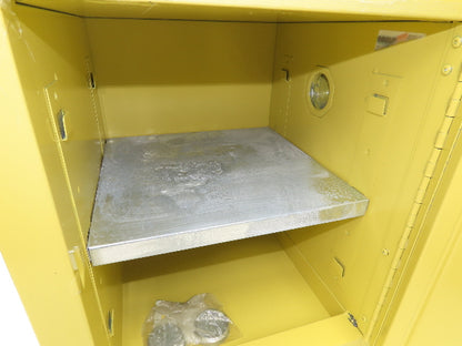 Securall A102 Yellow Flammable Cabinet 4 Gallon Capacity Sure-Grip