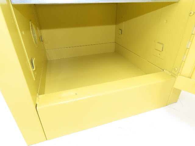 Securall A102 Yellow Flammable Cabinet 4 Gallon Capacity Sure-Grip