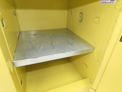 Securall A102 Yellow Flammable Cabinet 4 Gallon Capacity Sure-Grip