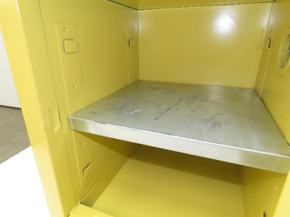Securall A102 Yellow Flammable Cabinet 4 Gallon Capacity Sure-Grip