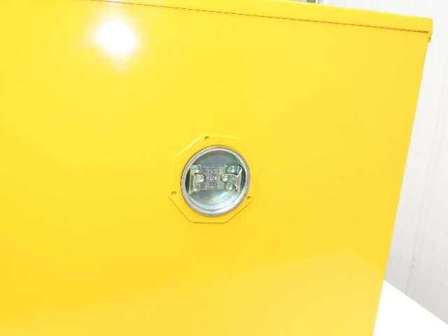Durham 1004M-50 Yellow Flammable Cabinet 4 Gallon Capacity One Shelf