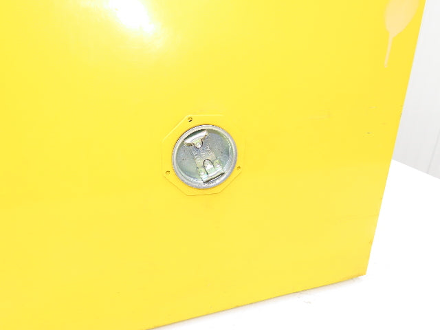 Durham 1004M-50 Yellow Flammable Cabinet 4 Gallon Capacity One Shelf