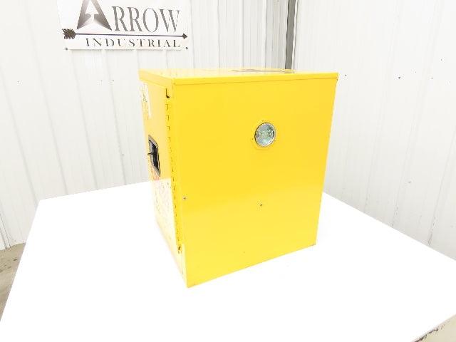 Durham 1004M-50 Yellow Flammable Cabinet 4 Gallon Capacity One Shelf