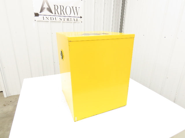 Durham 1004M-50 Yellow Flammable Cabinet 4 Gallon Capacity One Shelf