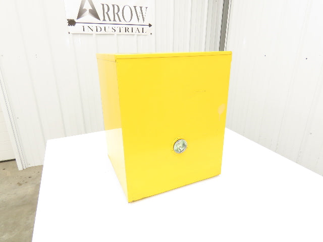 Durham 1004M-50 Yellow Flammable Cabinet 4 Gallon Capacity One Shelf