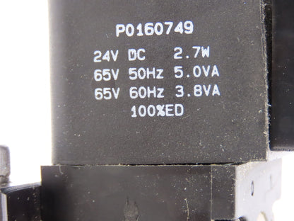Parker H41WXBBL49A Pneumatic Air Single Solenoid 2-Position Valve 24VDC 145PSI