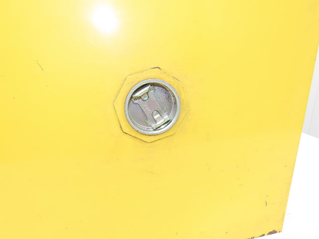 Justrite 25040 Yellow Flammable Cabinet 4 Gallon Capacity Single Shelf