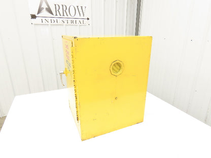 Justrite 25040 Yellow Flammable Cabinet 4 Gallon Capacity Single Shelf