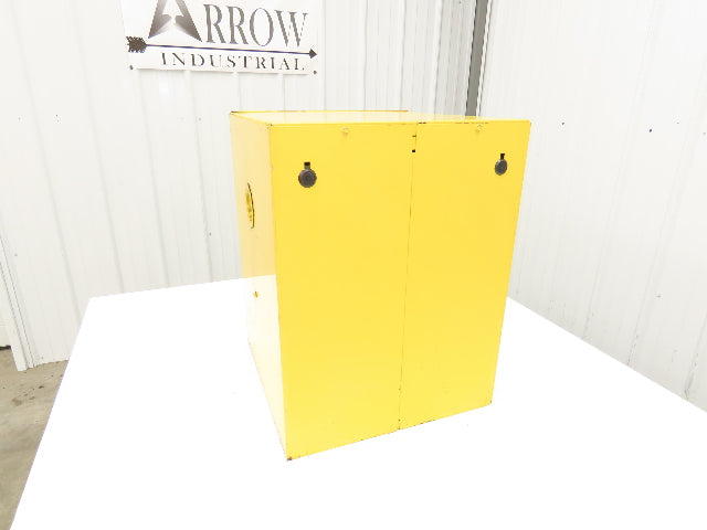 Justrite 25040 Yellow Flammable Cabinet 4 Gallon Capacity Single Shelf