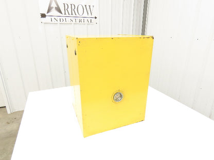 Justrite 25040 Yellow Flammable Cabinet 4 Gallon Capacity Single Shelf