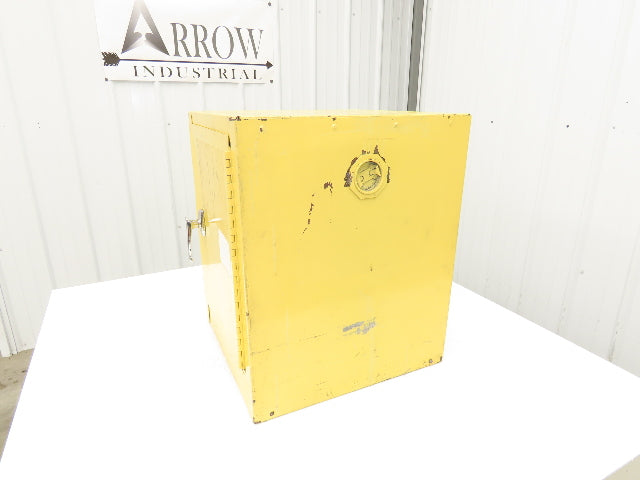 Eagle 1904 Yellow Flammable Cabinet 4 Gallon Capacity Single Shelf