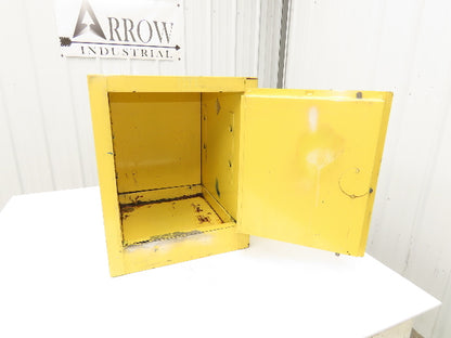 Eagle 1904 Yellow Flammable Cabinet 4 Gallon Capacity Single Shelf