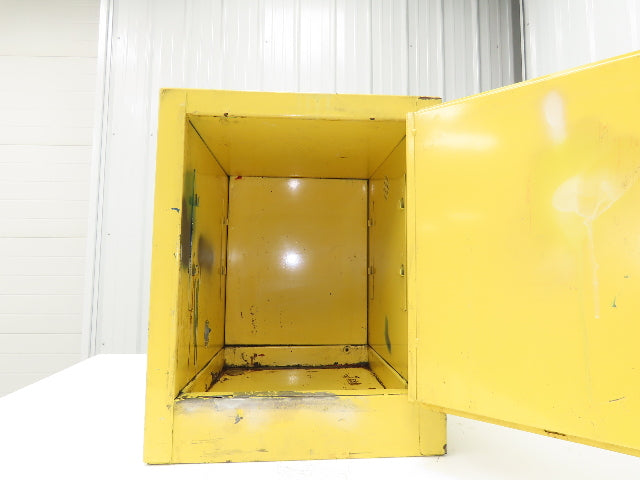 Eagle 1904 Yellow Flammable Cabinet 4 Gallon Capacity Single Shelf