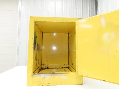 Eagle 1904 Yellow Flammable Cabinet 4 Gallon Capacity Single Shelf