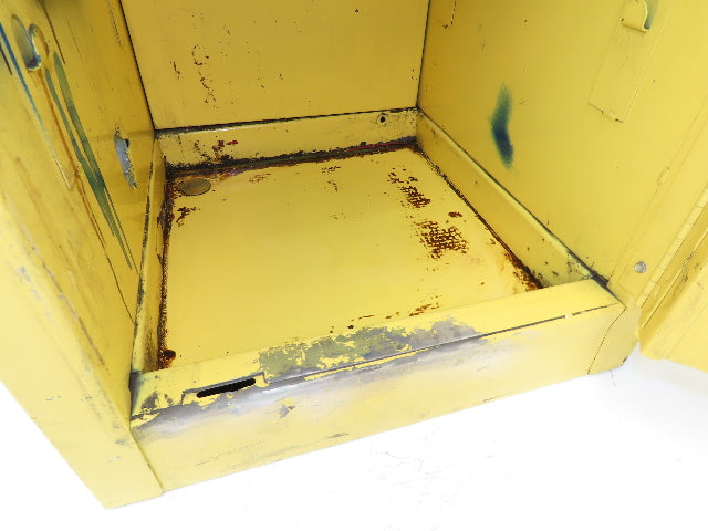 Eagle 1904 Yellow Flammable Cabinet 4 Gallon Capacity Single Shelf
