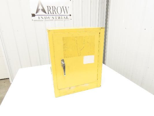 Eagle 1904 Yellow Flammable Cabinet 4 Gallon Capacity Single Shelf