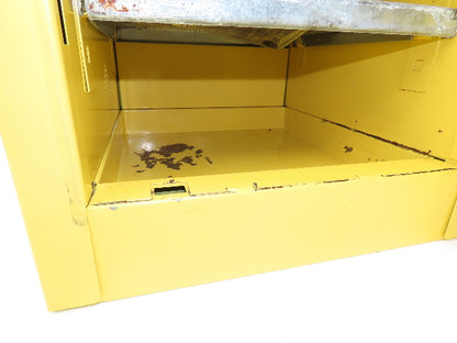 Eagle 1901 Yellow Flammable Cabinet 2 Gallon Capacity Single Shelf