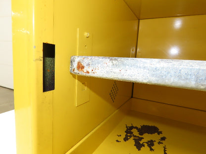 Eagle 1901 Yellow Flammable Cabinet 2 Gallon Capacity Single Shelf