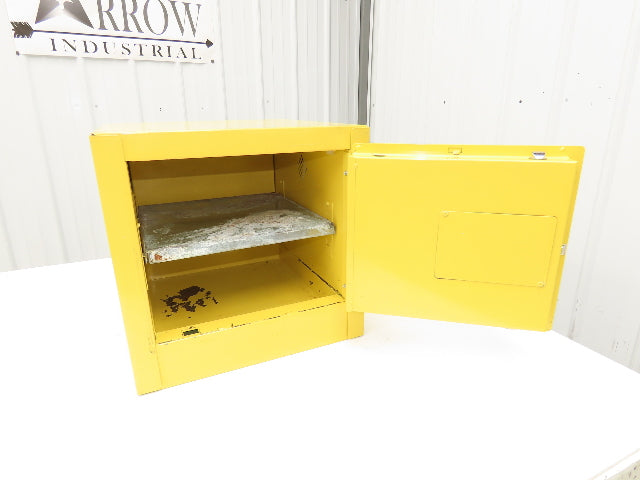 Eagle 1901 Yellow Flammable Cabinet 2 Gallon Capacity Single Shelf